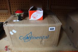 Fifty boxed as new Continental (27mm) Propane Clip On Regulators (Type RCO27P).
