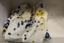 One as new Hobbs Cleo dress in ivory/multi (UK 20).