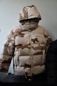 A men's as new Axel Arigato Nunatak hooded parka jacket (No size, no tags but item is as new).