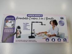 A boxed as new Arkon Mounts Remarkable Creators 3-in-1 Bundle.