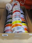 A quantity of Prasent ribbon rolls in various colours and sizes (Approximately 35 units).