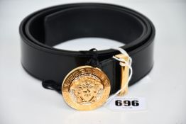 An as new Versace Medusa belt with crystals (Size 105 - RRP £400).