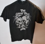 Eight as new The Great Frog London Vintage Reissue 70's T-shirts in black, Frog and Skull and UFO