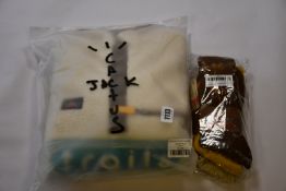 An as new Cactus Jack Cactus Trails half zip Sherpa pullover (M) and a pack of three pairs of Cactus