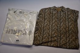 Three items of as new Oui clothing; a blouse (Size 44 - RRP £109), a top (Size 40 - RRP £39) and a