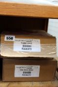 Two boxed as new Axletech Meritor genuine International steering tie rod end.