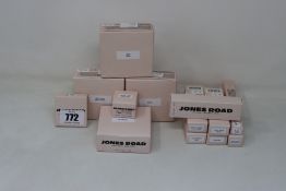A quantity of boxed as new Jones Road cosmetics to include four Miracle Balm (50g) and five Cool