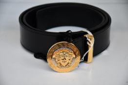 An as new Versace Medusa belt with crystals (Size 105 - RRP £400).