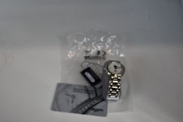 A ladies as new Longines PrimaLuna 30mm watch in silver (RRP £1190) (No Box).