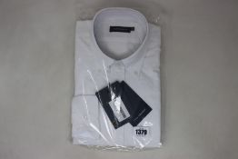 An as new Thom Sweeney casual Oxford button down collar white shirt (16.5” - RRP £260).