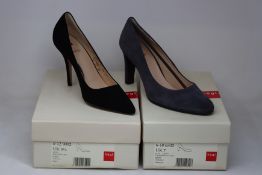 Two pairs of Hogl closed toe shoes (UK 5.5, 7).