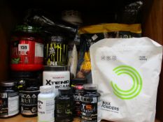 A quantity of sport nutrition products to include DY Shadowhey Isolate (Chocolate, 2kg, 06/21),