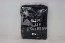 An as new Yohji Yamamoto Give Me Isolation long sleeve T-shirt (Size unknown - RRP £175).