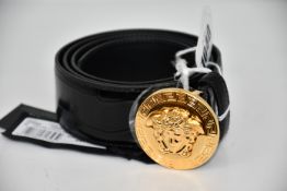 An as new Versace Classic Medusa belt (Size 90 - RRP £310).