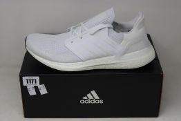 A pair of as new Adidas Ultraboost 20 trainers (UK 10).