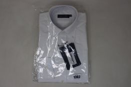 An as new Thom Sweeney casual Oxford button down collar white shirt (14.5” - RRP £260).