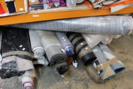 A large quantity of miscellaneous rugs, floor coverings and related.