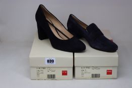 Two pairs of as new Hogl shoes (UK 5, 7.5).