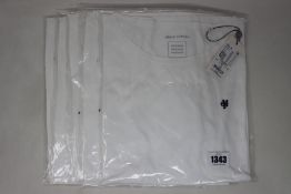 Five as new Marc O'Polo white T-shirts (2 x S, 3 x M - RRP €30 each).