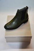 Three pairs of ladies boxed as new Tamaris Hayden Chelsea Boots in olive green (EU 39).