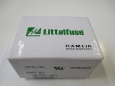 A box of two hundred as new Littelfuse Hamlin Reed Switches TRW Sensors (P/N: 59170-510) (Box
