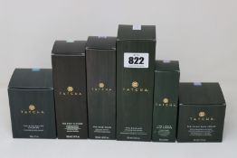 Six as new Tatcha beauty products to include The Essence, The Rice Wash, The Liquid Silk Canvas, The