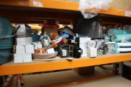 A large quantity of homeware to include kitchenware, lighting and decorative items