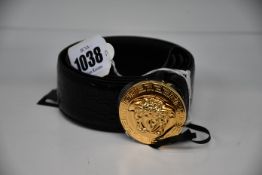 An as new Versace Classic Medusa belt (Size 85 - RRP £310).