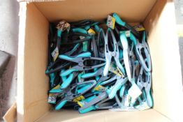 A quantity of as new Wolfcraft clamps (Open size 70mm max) (Approximately 40 items).