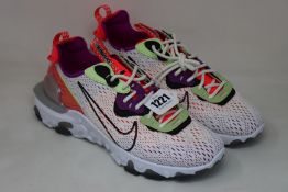 A pair of as new Nike React D/MS/X trainers (UK 8 - No box).