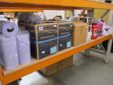 A large quantity of sanitiser/hygiene/towel dispensers and related items