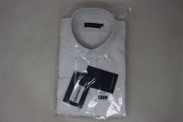 An as new Thom Sweeney casual Oxford button down collar white shirt (17” - RRP £260).