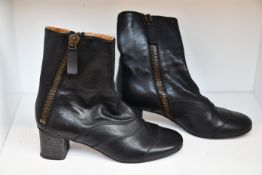 A pair of pre-owned Chloe leather boots (EU 3.5 - Some sign of wear on sole but very good