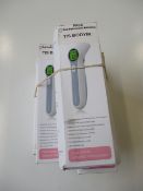 Five boxed as new Jumper JPD-FR300 Dual-Mode Infrared Contactless Thermometers.