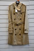 An as new Burberry Heritage Chelsea mid length trench coat (UK 4 - RRP €1790).