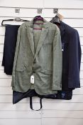 An as new Reda for T.M.Lewin Pele Blue suit (Jacket 40, trousers 34) and three men's as new
