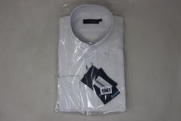 An as new Thom Sweeney casual Oxford button down collar white shirt (16.5” - RRP £260).