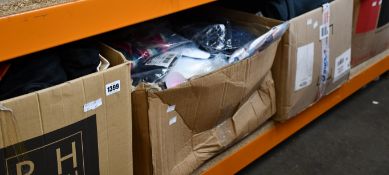 A quantity of assorted as new clothing and related items.