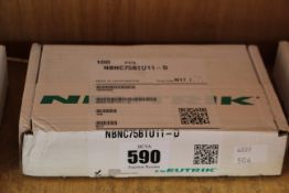 One hundred boxed as new Connectors NBNC75BTU11-D.