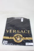An as new Versace Embroidered Medusa Logo T-shirt (XL - RRP £650).