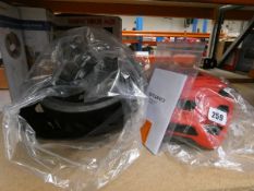 Two Giro Fixture bicycle helmets (1x Red - Adult Sized , 1x Matt Black - Adult Sized) (No Boxes).