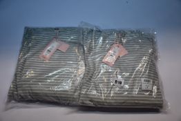 Five as new Boux Avenue grey mix velour stripe twosie's (All Size 8 - RRP £40 each).