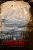 Twenty as new grey hoodies (All S) and five red hoodies (All M).