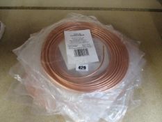 A quantity of as new Saville 22 gauge Copper Tubing (Approximately 12 units).