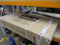 A boxed as new F4P Conduit Pipe Bender in red (PN: F4PPB).