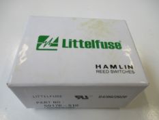 A box of two hundred as new Littelfuse Hamlin Reed Switches TRW Sensors (P/N: 59170-510) (Box