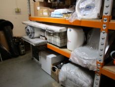 A quantity of miscellaneous household and related items to include a boxed PISA Towel Radiator, a