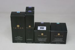 Five as new Tatcha beauty products to include The water cream, The Dewy skin cream, Silken and