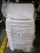 Ten as new Rainberg 2 Step children's stool for toilet and worktop access in white/grey.