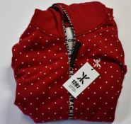 An as new Onepiece Est 2007 Dot jumpsuit in red (S - RRP £109).